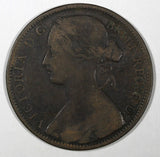 Great Britain Victoria Bronze 1863 1 Penny KM# 749.2 (28 187)