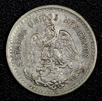 Mexico ESTADOS UNIDOS MEXICANOS Silver 1906 M 10 Centavos KM#428 (27 295)