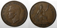 Great Britain George VI Bronze 1946 1 Penny KM# 845 (28 198)