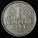 Germany-Federal Republic 1950 J 1 Mark BETTER DATE 1st TYPE KM# 110 (27 973)