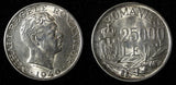 ROMANIA Mihai I Silver 1946 25000 Lei 32mm 1 Year Type aUNC KM# 70 (27 635)