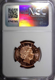 Gibraltar Elizabeth II 2000 2 Pence BU NGC MS65 RD FULL RED KM# 774 (033)