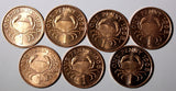 Guernsey Elizabeth II 1998 1 Penny Edible Crab KM# 89 UNC RANDOM PICK 1 Coin (8)