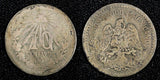 Mexico ESTADOS UNIDOS MEXICANOS Silver 1907 M 10 Centavos  KM#428 (27 293)