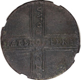 RUSSIA Catherine I Copper 1727 HD 5 Kopecks Moscow NGC XF DETAILS KM# 170 (6)