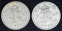 Great Britain George VI  1949 6 Pence KM# 875 RANDOM PICK (1 Coin) (24 894)