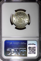 ANGOLA Portuguese Colony Silver 1955 10 Escudos NGC MS64 GEM BU  KM# 73 (027)