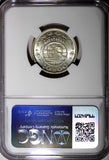 ANGOLA Portuguese Colony Silver 1955 10 Escudos NGC MS64 GEM BU  KM# 73 (027)