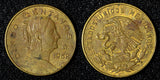 MEXICO Bronze 1968 Mo 5 Centavos Large type KM# 426 (27 911)