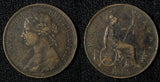 Great Britain Victoria Bronze 1885 1/2 Penny KM# 754 (28 893)