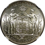 Denmark Christian X Silver 1930 N; AH/HS 2 Kroner NGC MS65 GEM BU  KM# 829 (1)