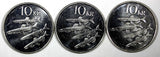 ICELAND 1996 5 Krónur Dolphins Magnetic GEM BU KM# 28a RANDOM PICK (1 COIN ) (9)
