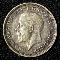 Great Britain George V Silver 1934 3 Pence KM# 831 (28 202)