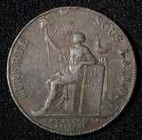 FRANCE Bronze 1792 2 Sols Monneron Freres token Soho Mint in Birmingham TN#26(0)