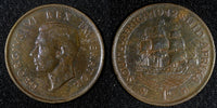 South Africa George VI Bronze 1942 1 Penny 31 mm KM# 25 (28 012)