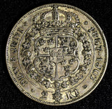 SWEDEN Oscar II Silver 1907 EB 2 Kronor Golden Wedding Anniv. KM#776 (143)