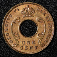 East Africa George VI Bronze 1942 1 Cent Red UNC KM# 29 (28 251)
