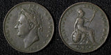 Great Britain George IV Copper 1829 Farthing KM# 697 (28 236)