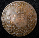 BRAZIL Pedro I 1823 R 20 Reis KM# 436.1 Countermark on 40 Reis KM#363.1 (491)