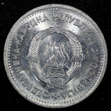 Yugoslavia Aluminum 1953 1 Dinar 1 Year Type FNR legend UNC KM# 30 (24 547)