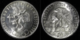 MEXICO Silver 1968 Mo  25 Pesos Olympic Games Rings  22.5 g GEM BU KM# 479.1 (6)