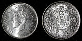 India-British George VI Silver 1940 (B) 1/4 Rupee  2.92 g.UNC KM# 545 (28 773)