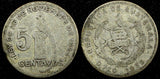 Guatemala Silver 1932 5 Centavos Royal British Mint KM# 238.2  (24 461)