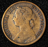 Great Britain Victoria Bronze 1884 Farthing KM# 753  (28 308)