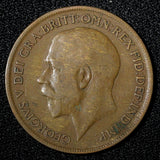 Great Britain George V (1910-1936) Bronze 1921 1 Penny KM# 810 (28 931)