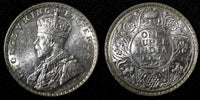 India-British George V Silver 1917 (C) 1 Rupee Calcutta  aUNC /UNC KM# 524 (051)