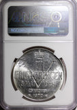 Norway Olav V Silver 1970 25 Kroner NGC MS65 Anniversary of Liberation KM#414(1)