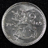 FINLAND Iron 1949 H 1 Markka  aUNC KM# 30b (27 183)