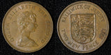 Jersey Elizabeth II Bronze 1971 2 New Pence KM# 31 (28 666)