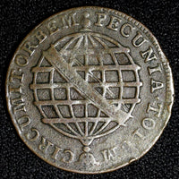 BRAZIL Maria I Copper 1799 10 Reis 1 YEAR TYPE Lisbon Mint 25mm  KM# 228  ( 516)