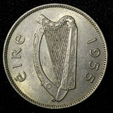 Ireland Republic Copper-Nickel 1955 Florin  Salmon KM# 15a (28 381)