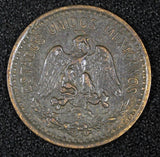 Mexico ESTADOS UNIDOS MEXICANOS Bronze 1906 1 Centavo narrow date KM# 415 (879)