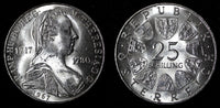 Austria Maria Theresia Silver 1967 25 Schilling UNC KM# 2901 (27 836)