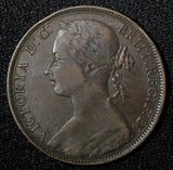 Great Britain Victoria (1837-1901) Bronze 1892 1 Penny KM# 755 (28 408)