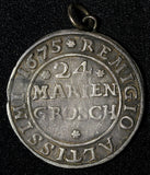 Germany BRUNSWICK-WOLFENBÜTTEL Silver 1675 24 Mariengroschen Wildman KM# 516 (5)