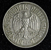 Germany-Federal Republic 1950 J 1 Mark BETTER DATE 1st TYPE KM# 110 (27 973)