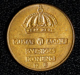 Sweden Gustaf VI Adolf Bronze 1961 U 1 Ore GEM BU Toned KM# 820 (30 224)