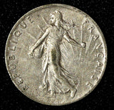 FRANCE Silver 1918 50 Centimes KM# 854   (28 501)