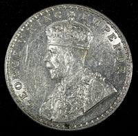 India-British George V Silver 1918 (C) Rupee Calcutta Mint KM# 524 (27 326)