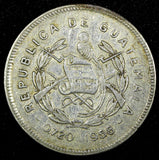 Guatemala Silver 1958 25 Centavos Mintage-394 361 27mm Toned KM# 258 (24 645)