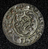 Livonia Riga Carl X Gustav of Sweden Silver 1655 Solidus SCARCE KM# 50 (27 762)