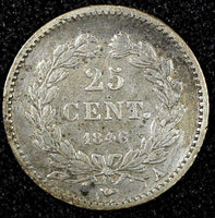 FRANCE Louis Philippe I Silver 1846 A 25 Centimes Paris Mint KM# 755.1 (24 700)
