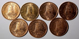 Jersey Elizabeth II 1990-1994 1 Penny Le Hocq Tower BU KM# 54 RANDOM PICK (1 C)