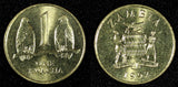 Zambia Brass 1992 1 Kwacha Two Taita falcons UNC KM# 38 RANDOM PICK (1 Coin) (3)