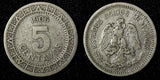 Mexico ESTADOS UNIDOS MEXICANOS Nickel 1906 M 5 Centavos KM# 421 (27 481)