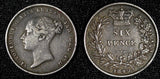 Great Britain Victoria Silver 1842 6 Six Pence Mintage-601, 901 KM# 733.1  (108)